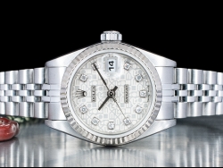 Rolex Datejust Lady 26 Jubilee Argento Jubilee Silver Lining Diamonds 69174